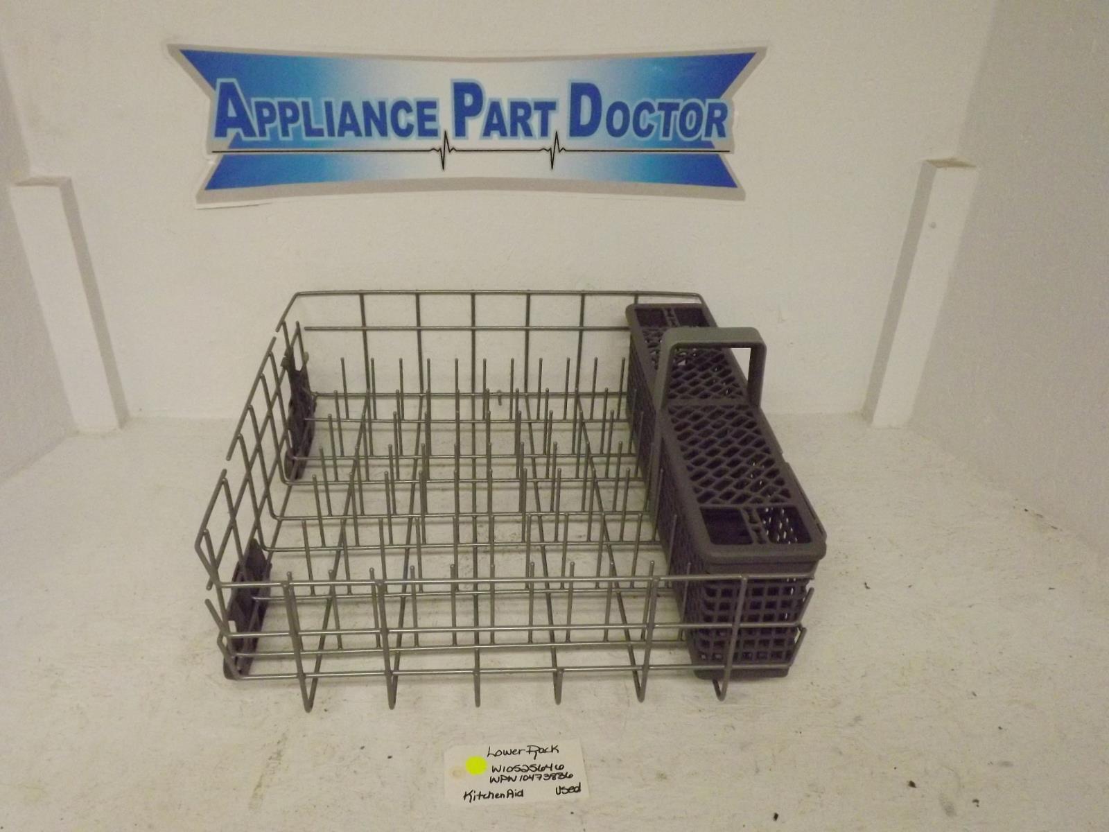 KitchenAid Dishwasher W10525646 WPW10473836 Lower Rack Used KitchenAid Dishwasher W10525646 WPW10473836 Lower Rack Used